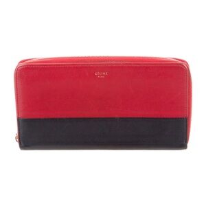 Celine  Paris Red and Black Wallet